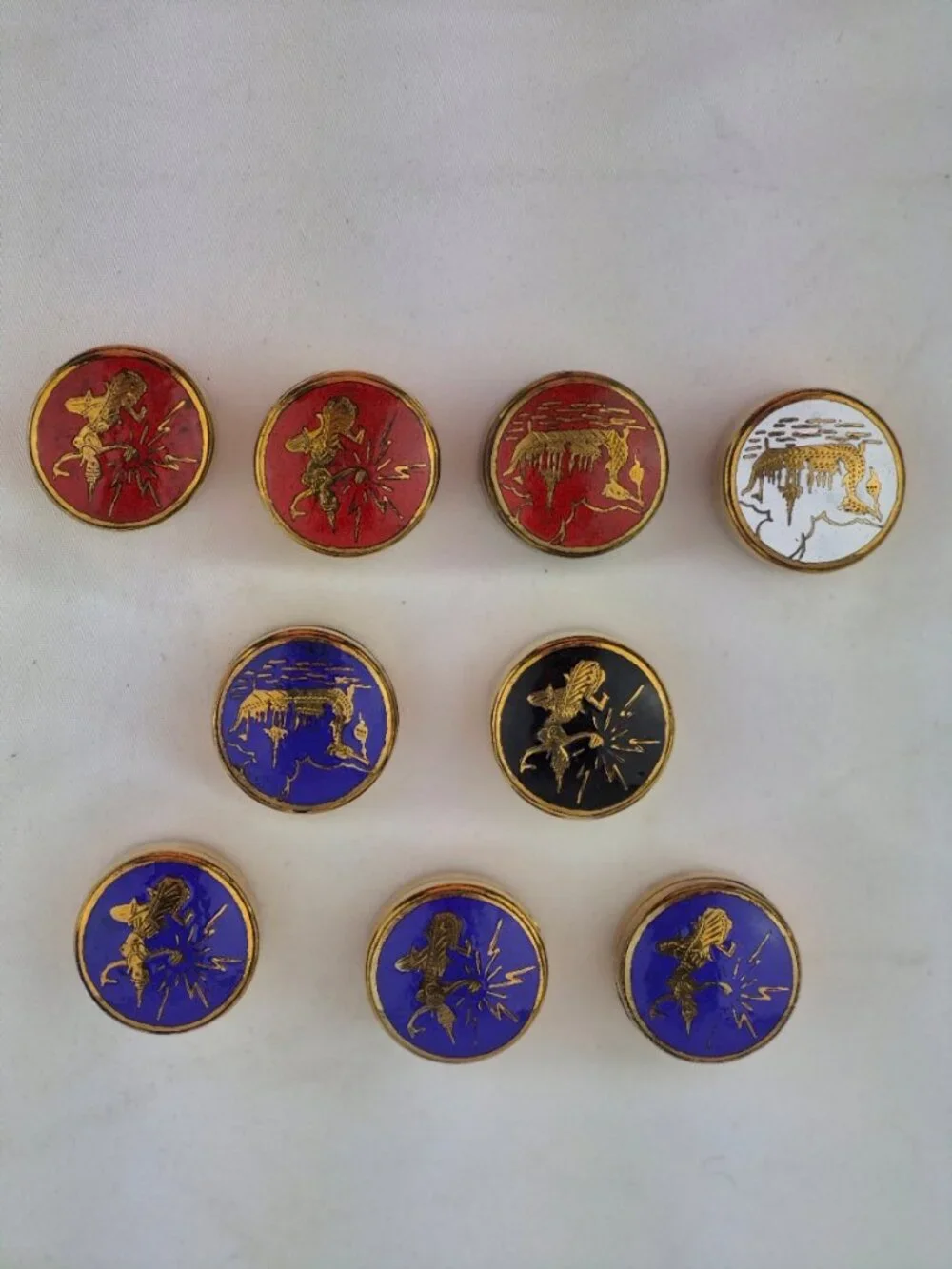 Vintage Brass Thailand Pill Box vintage brass